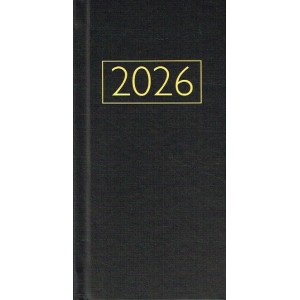 Church Pocket Book And Diary In Black 2026.